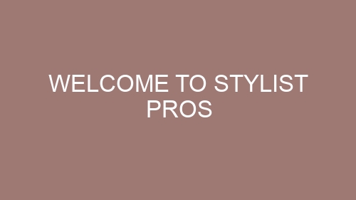 Welcome to Stylist Pros